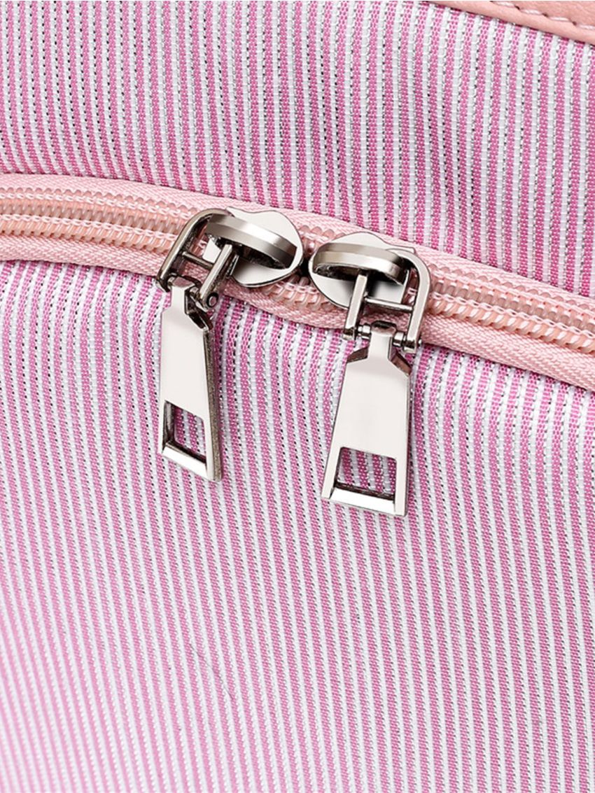 Letter Patch Decor Anti-theft Backpack