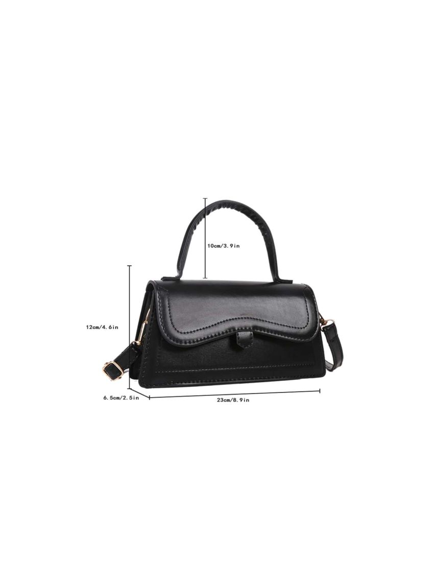 Minimalist Flap Top Handle Bag