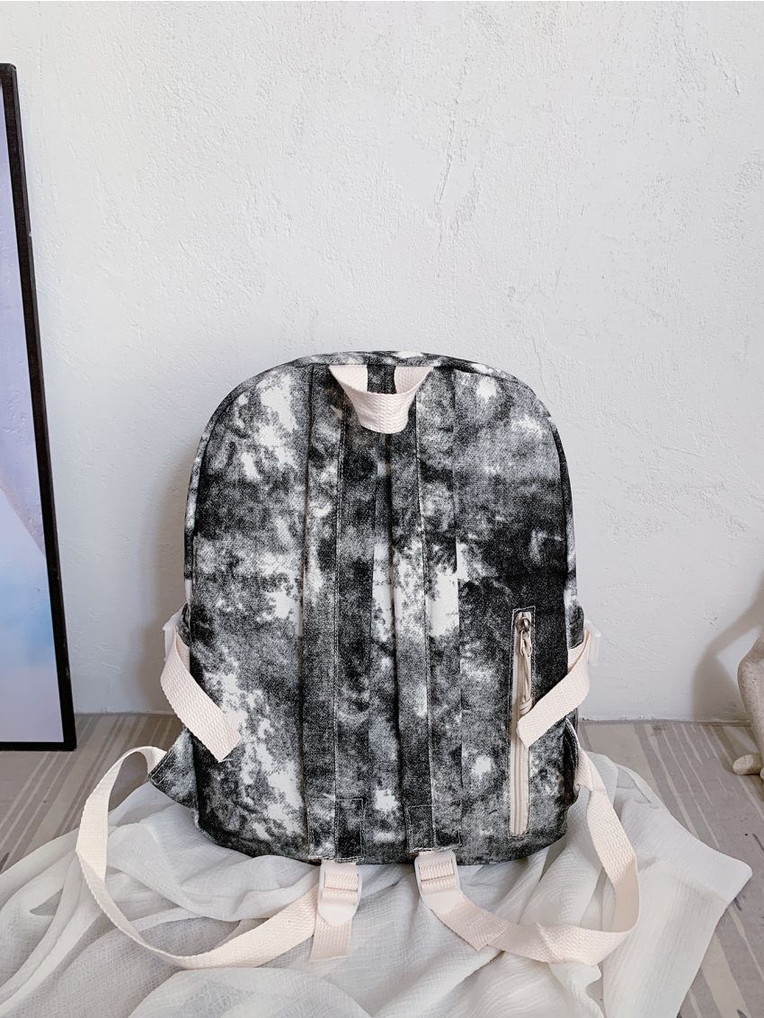 Letter Patch Tie Dye Backpack