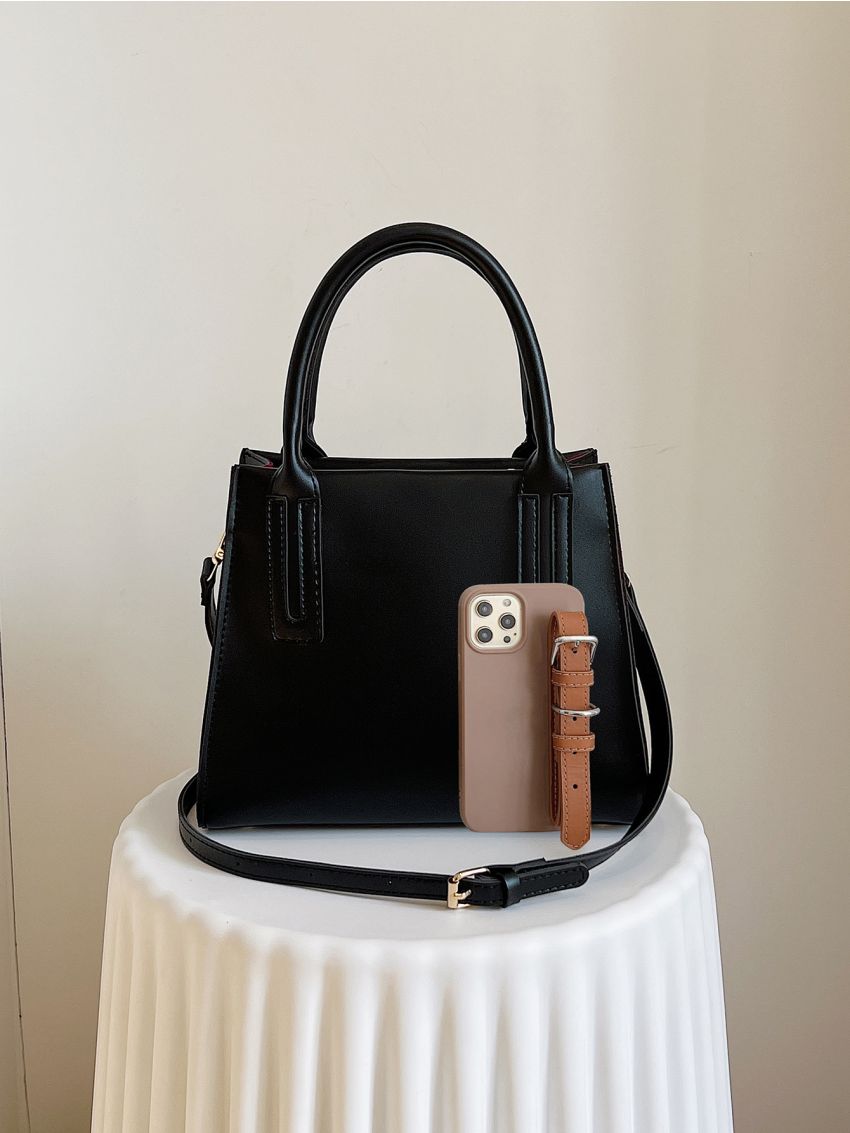 Vintage Design Top Handle Bag