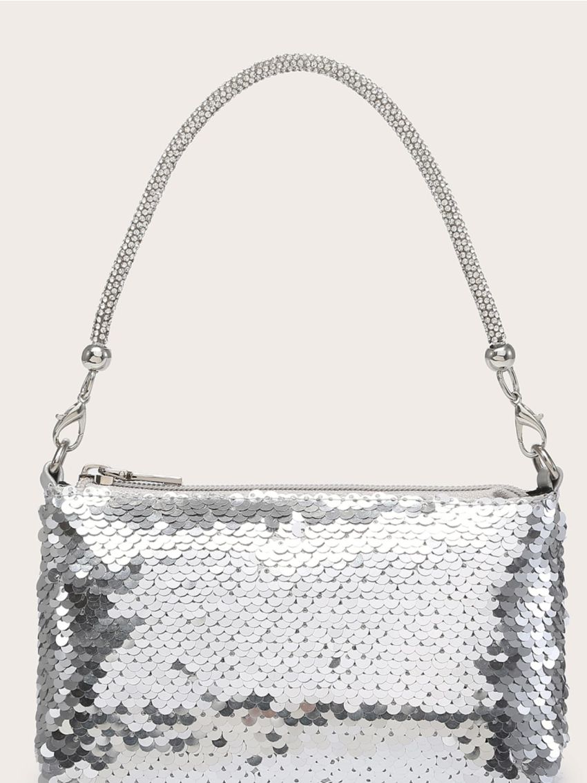 Rhinestone Decor Bag Strap