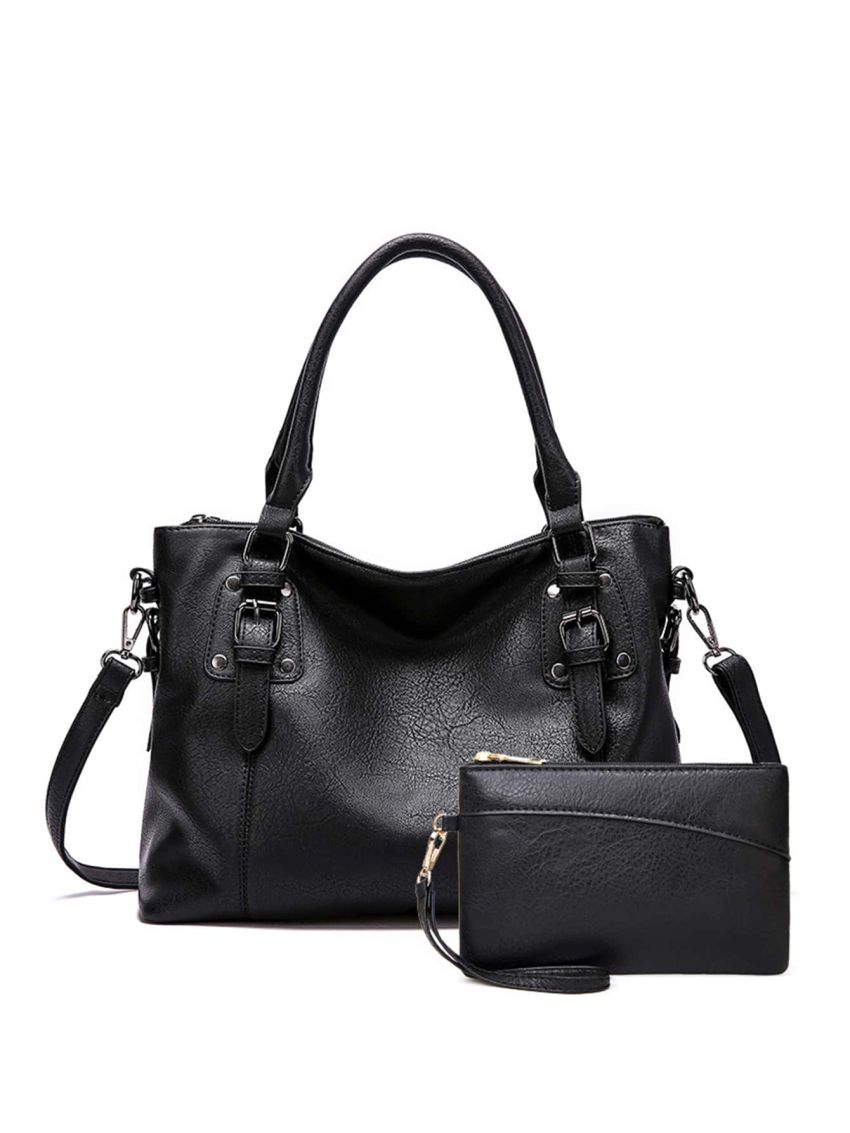 Buckle Decor Tote Bag