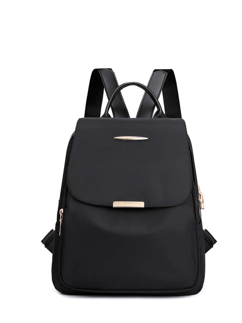Minimalist Nylon Flap Backpack