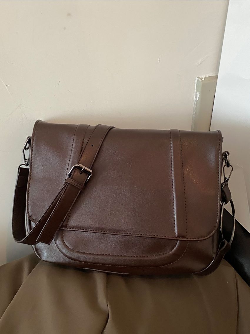 Vintage Design Flap Square Bag