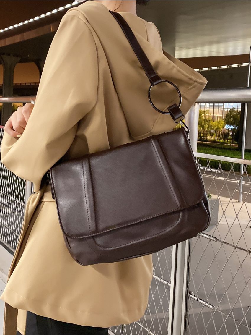 Vintage Design Flap Square Bag