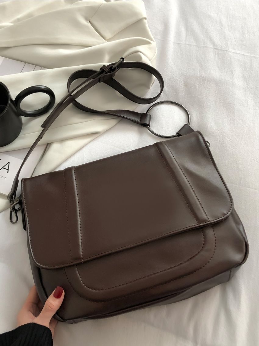 Vintage Design Flap Square Bag