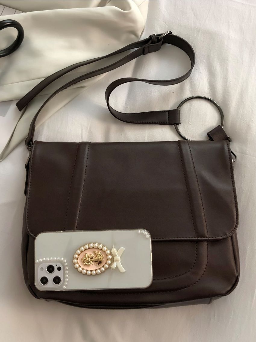 Vintage Design Flap Square Bag