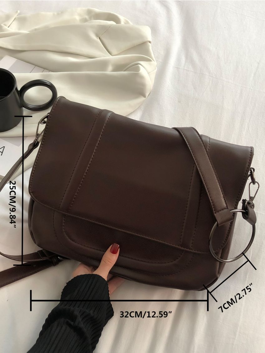 Vintage Design Flap Square Bag