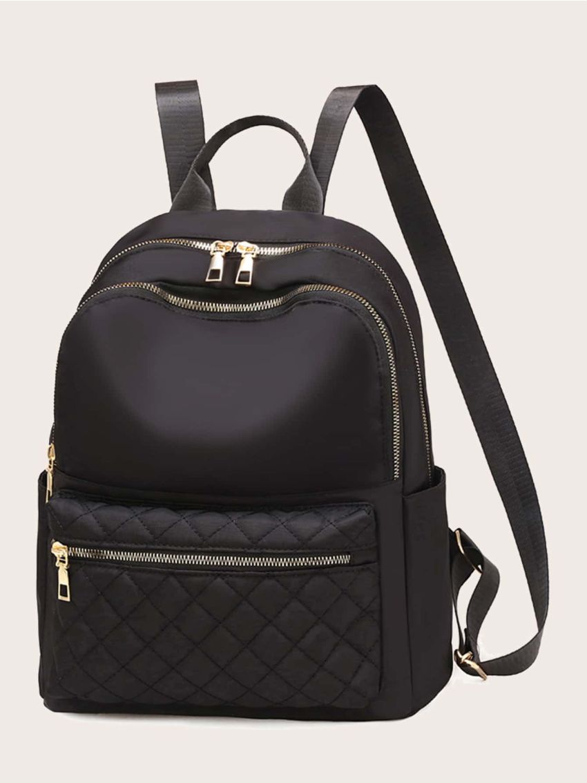 Minimalist Quilted Large Capacity Backpack