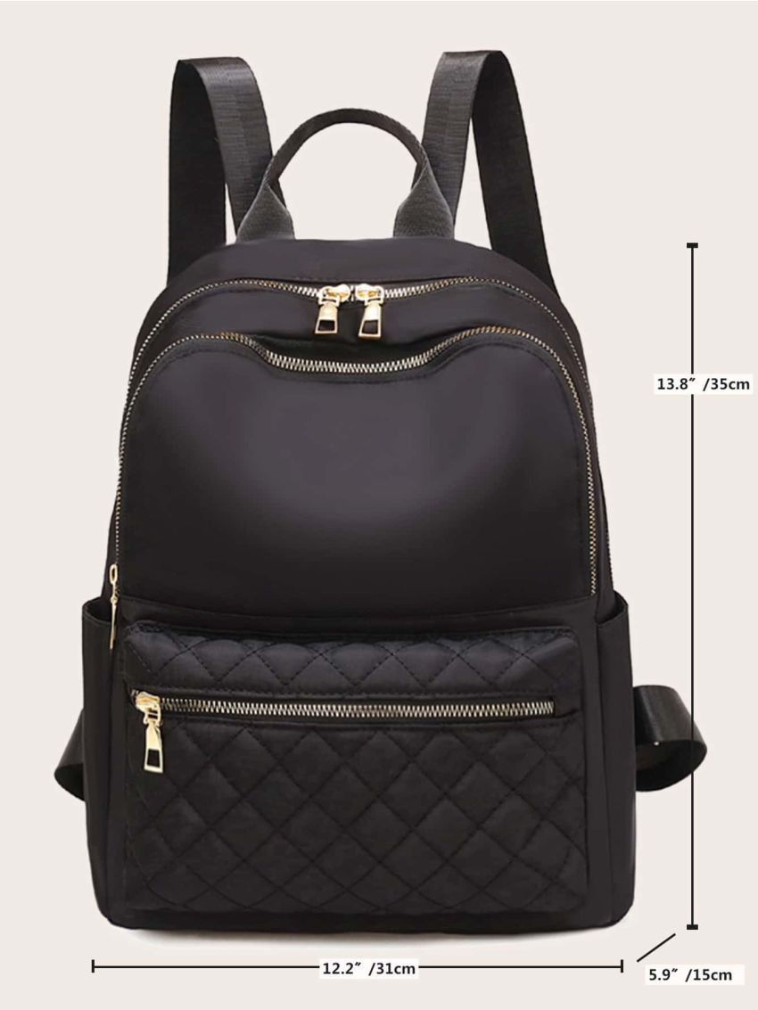 Minimalist Quilted Large Capacity Backpack