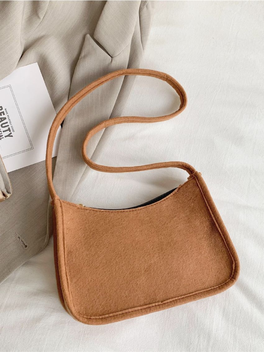 Minimalist Felt Baguette Bag