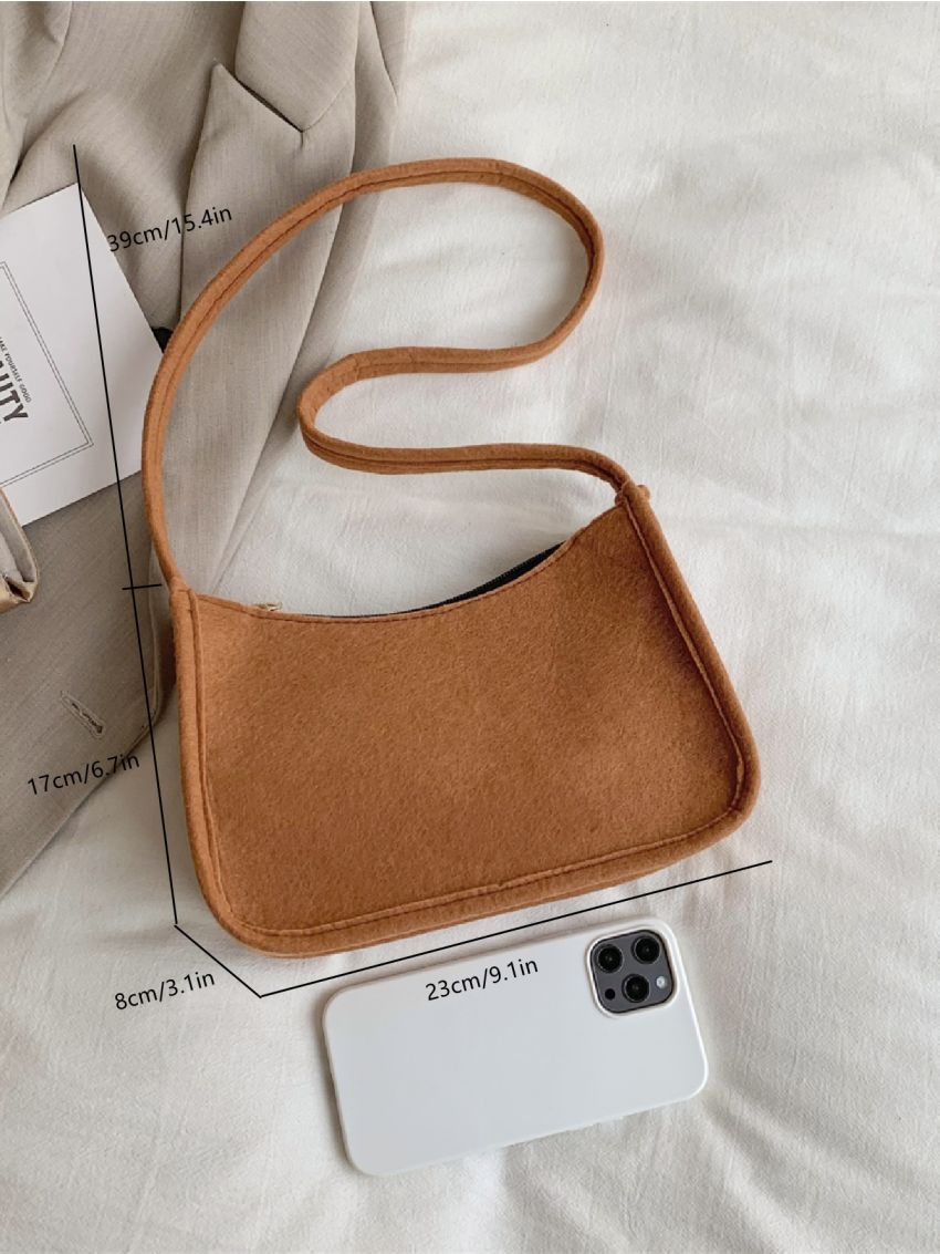 Minimalist Felt Baguette Bag