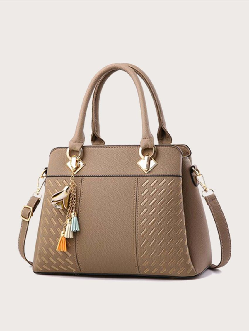 Tassel Decor Tote Bag