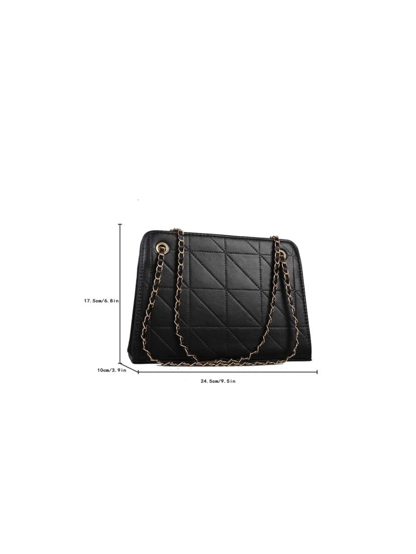 Quilted Chain Square Bag