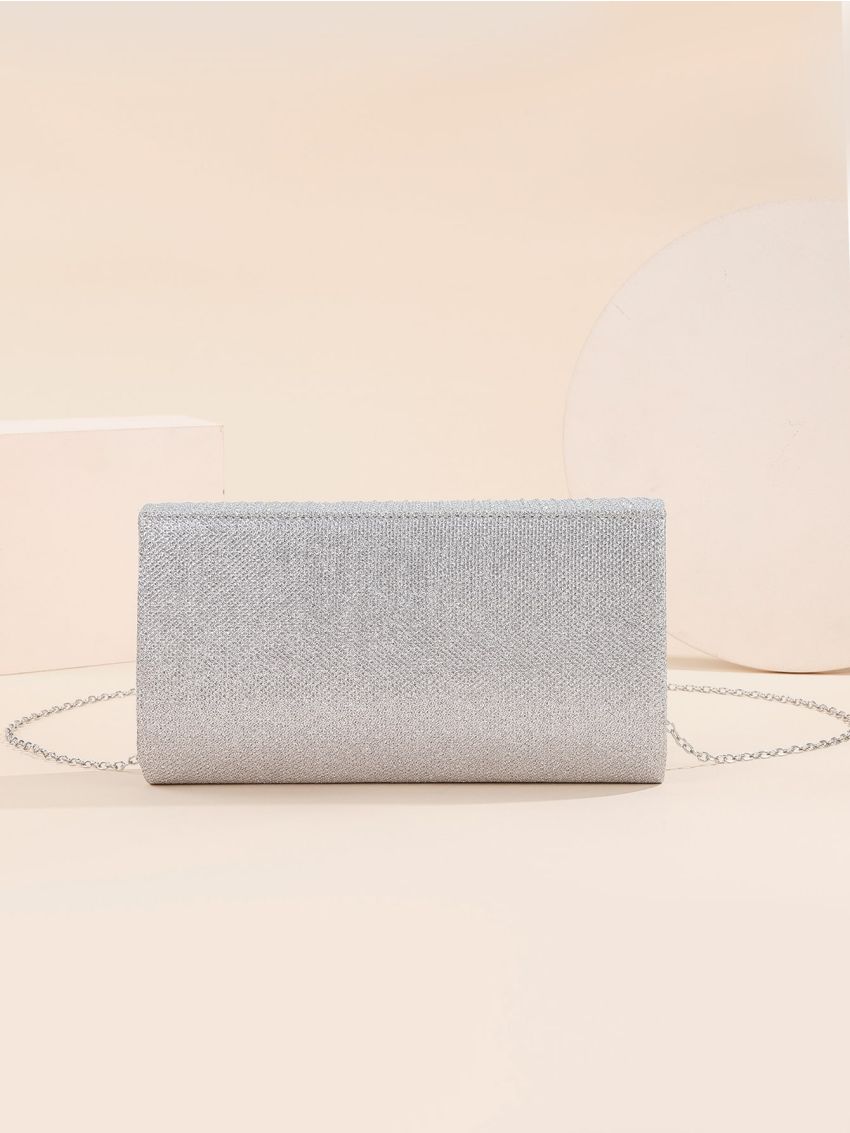 Glitter Flap Square Bag