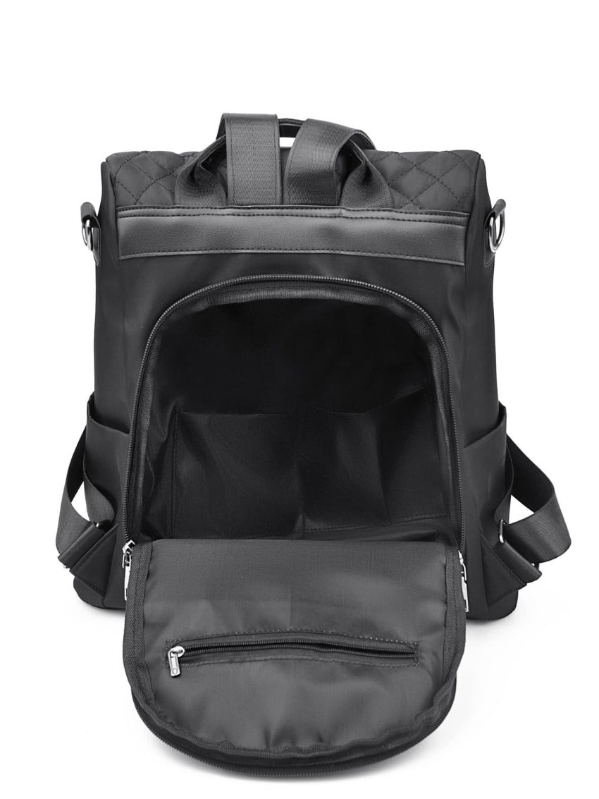 Quilted Zipper Anti-theft Backpack