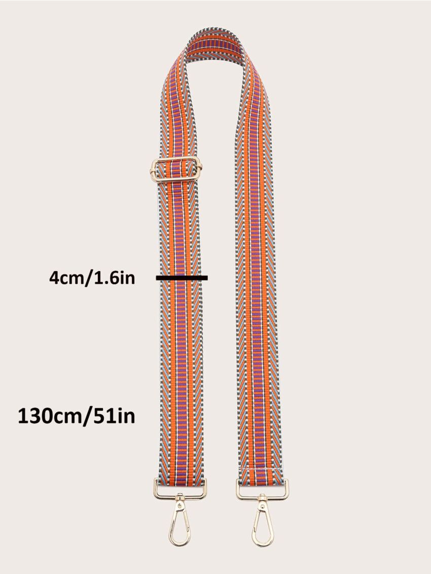 Colorblock Geometric Graphic Bag Strap