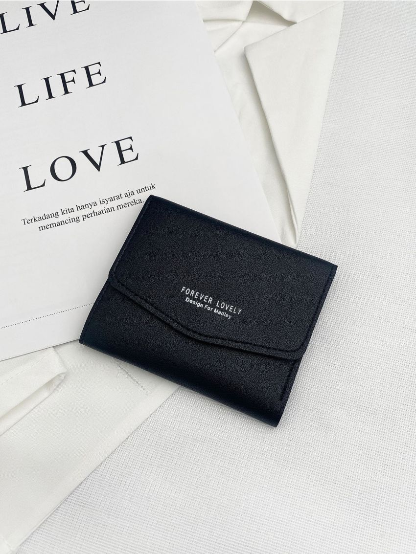 Letter Graphic Small Wallet