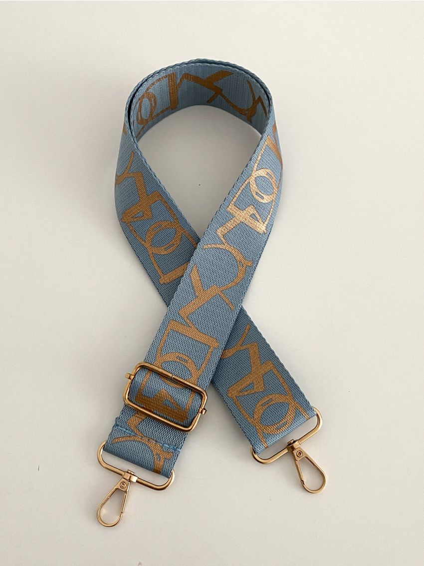 Letter Graphic Bag Strap