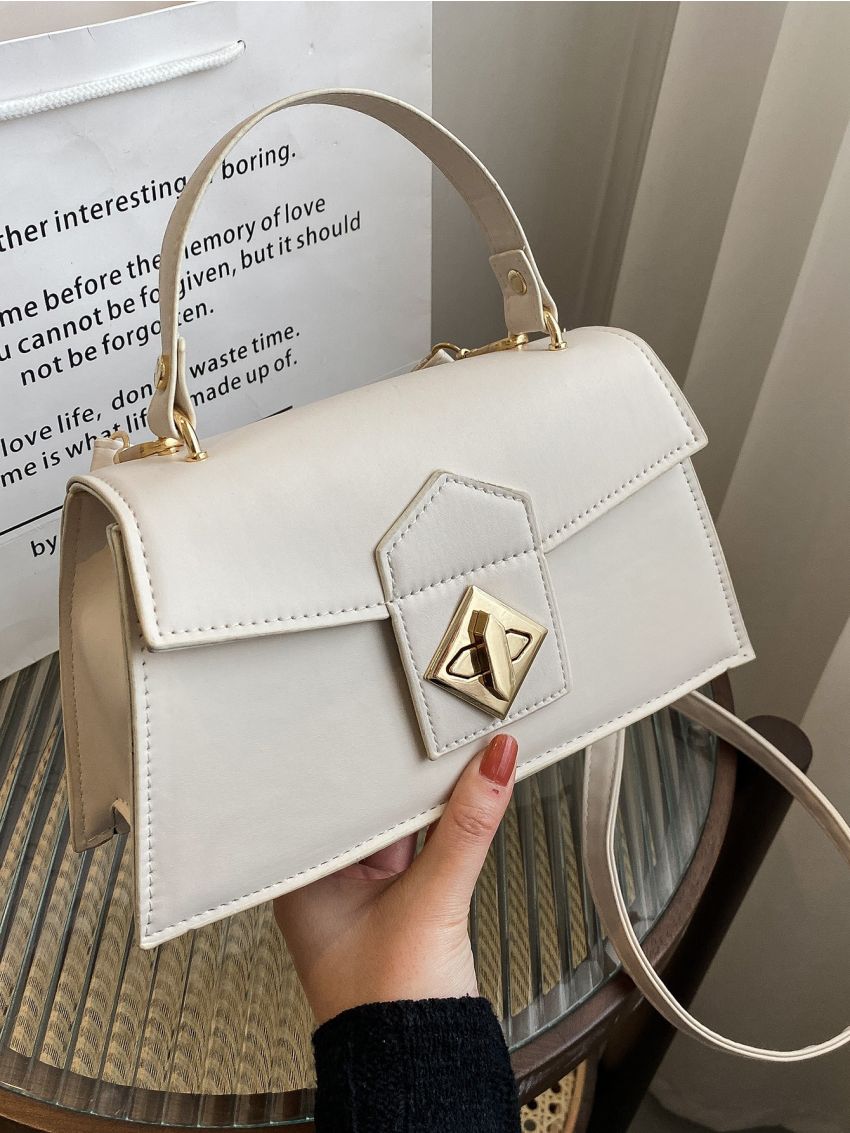 Twist Lock Flap Square Bag