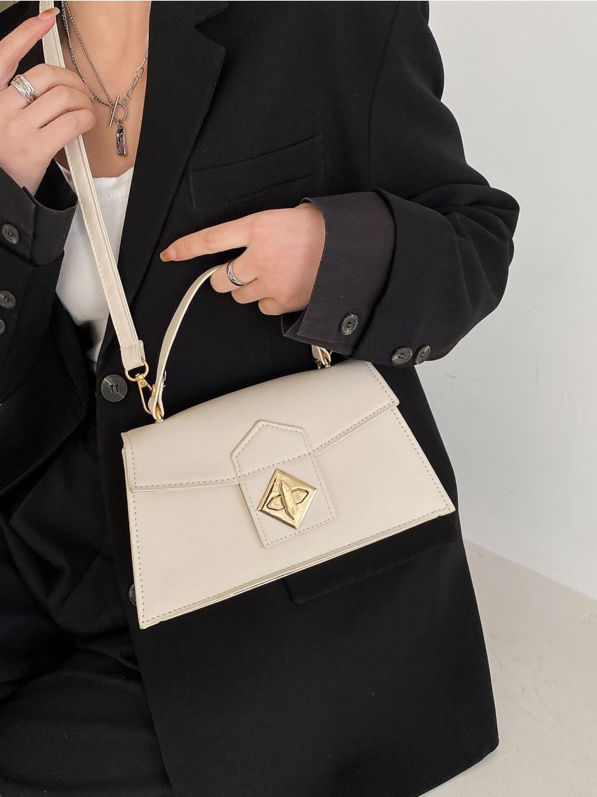 Twist Lock Flap Square Bag