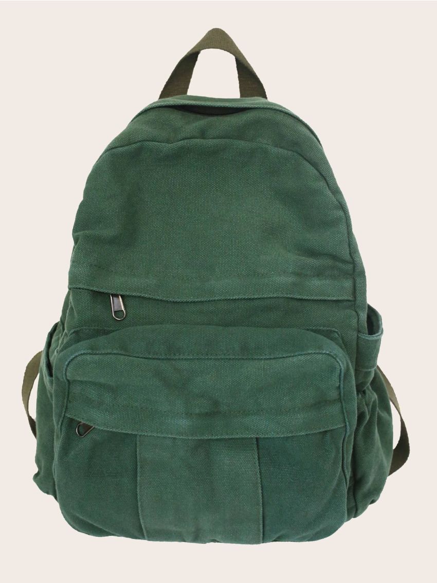 Pocket Front Canvas Backpack