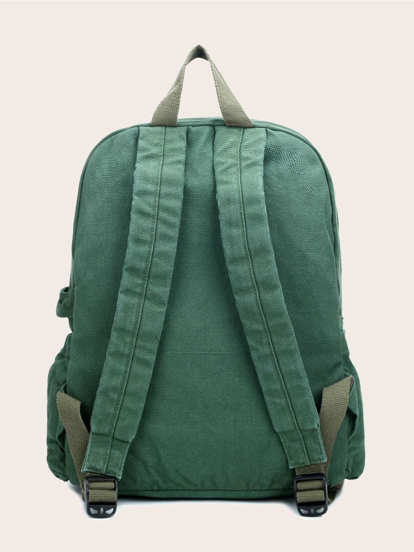 Pocket Front Canvas Backpack