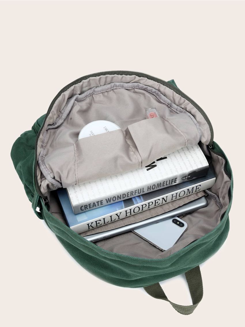 Pocket Front Canvas Backpack