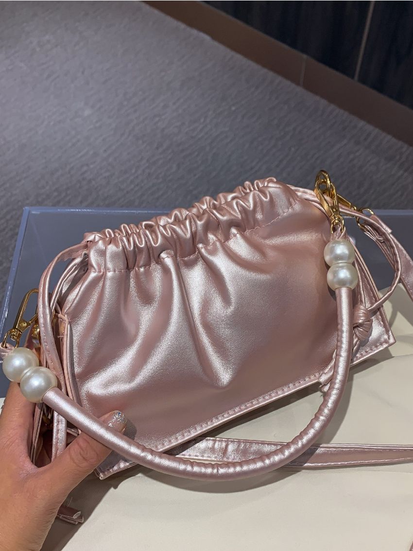 Minimalist Drawstring Ruched Bag