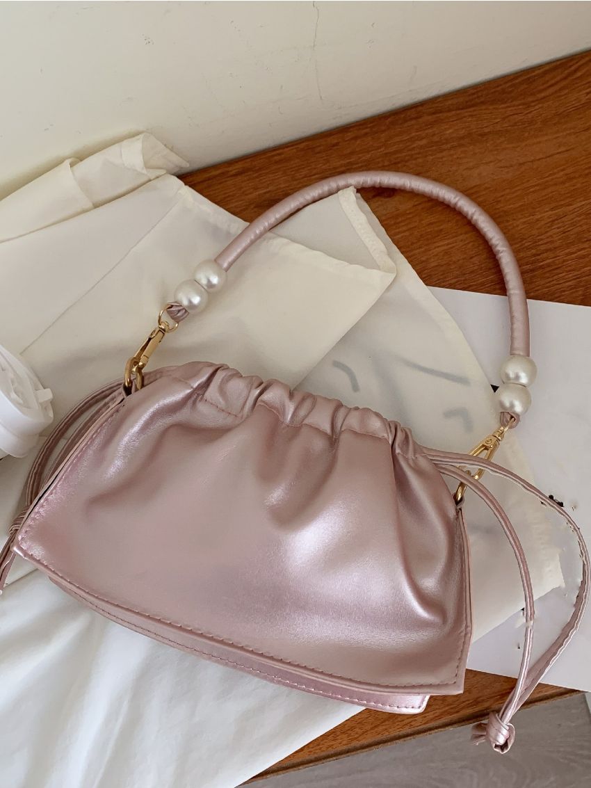 Minimalist Drawstring Ruched Bag