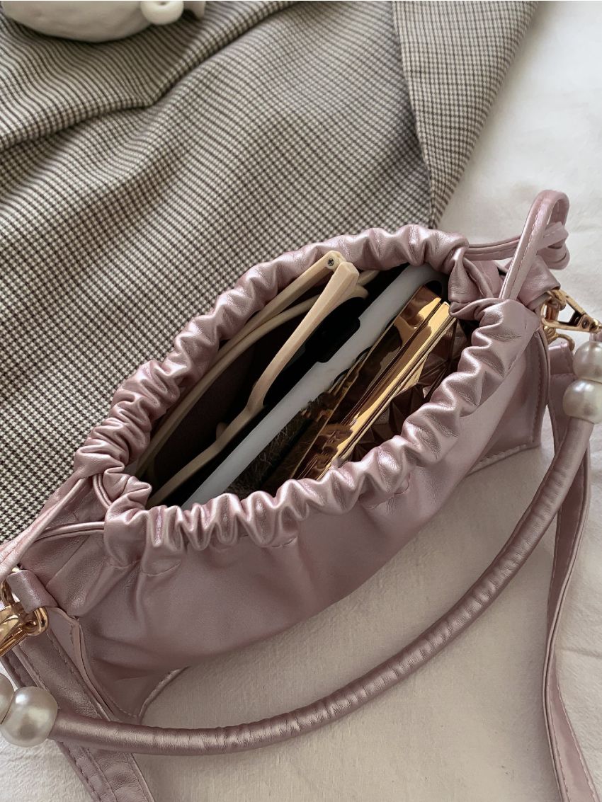 Minimalist Drawstring Ruched Bag