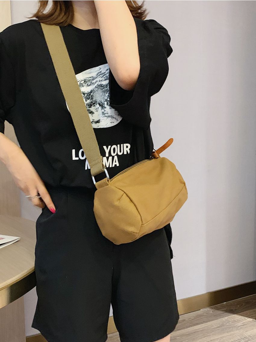 Minimalist Canvas Crossbody Bag