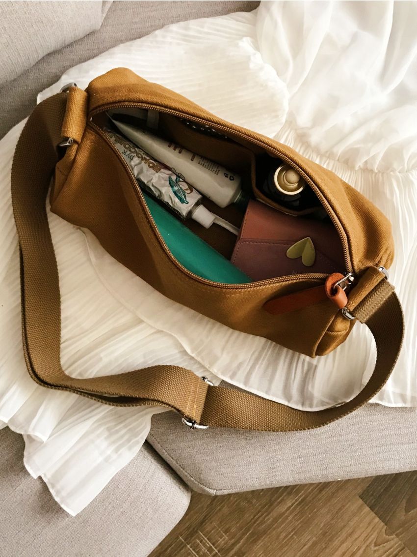 Minimalist Canvas Crossbody Bag