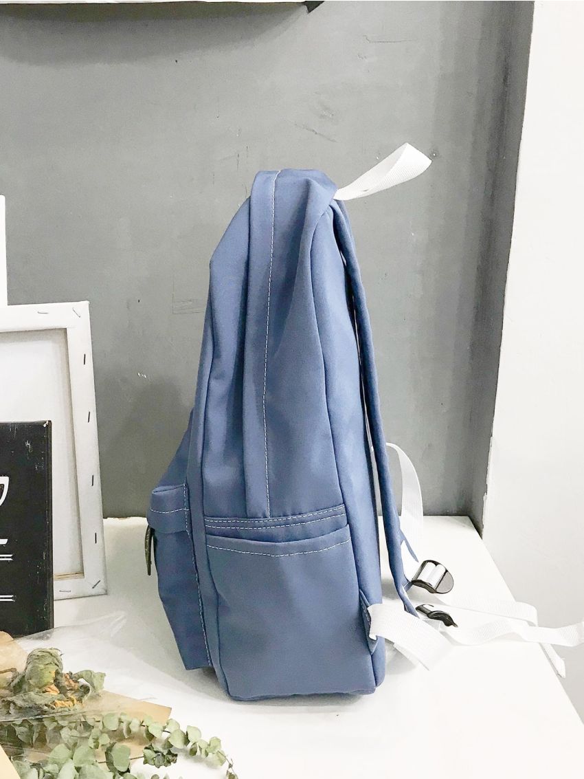 Letter Patch Large Capacity Backpack