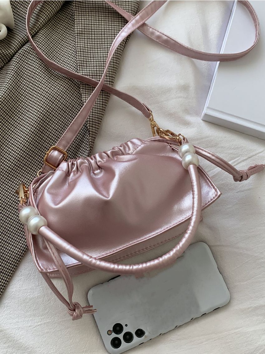 Minimalist Drawstring Ruched Bag