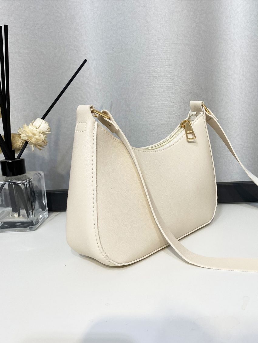 Mini Minimalist Zip Up Shoulder Bag