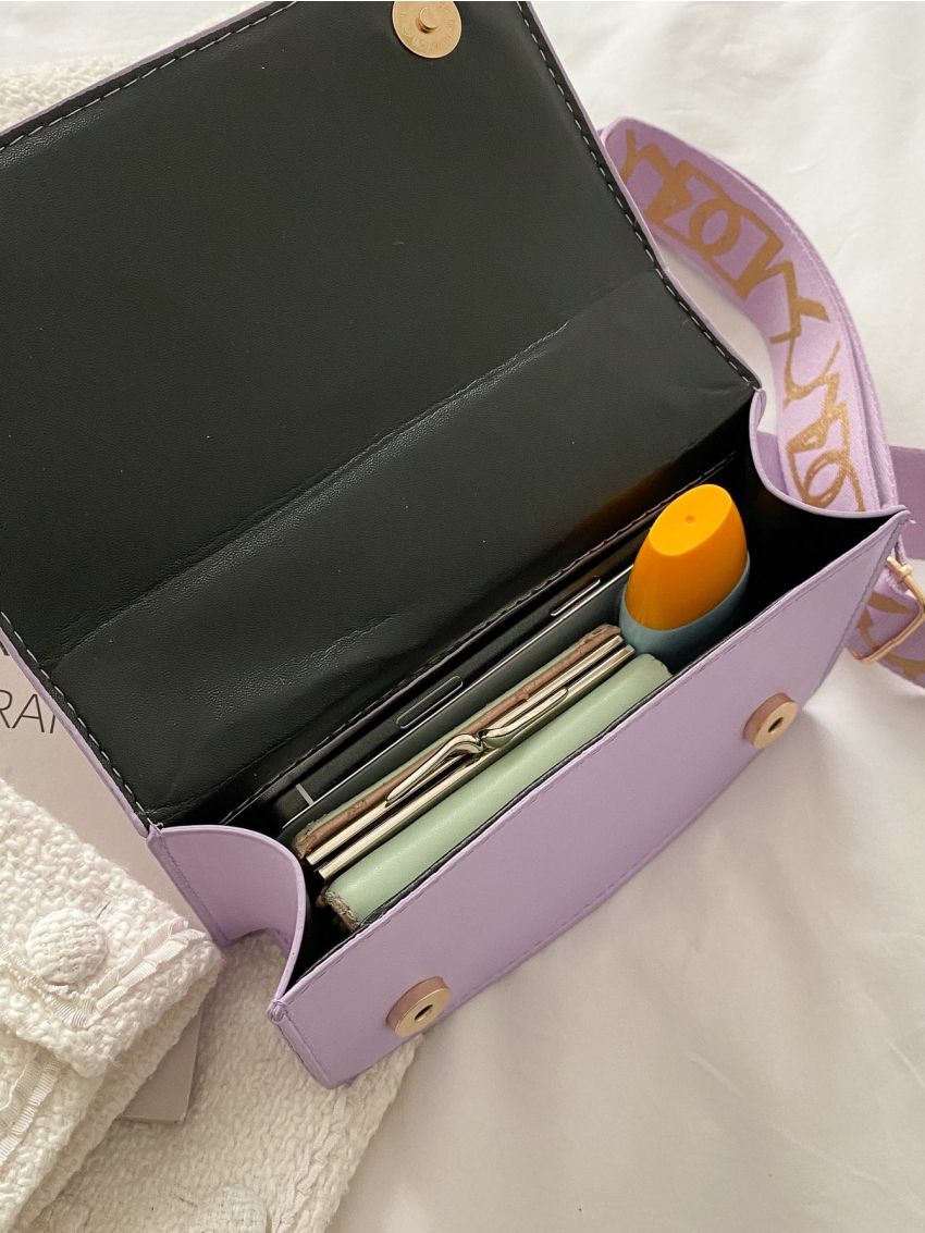 Mini Stitch Detail Chain Square Bag