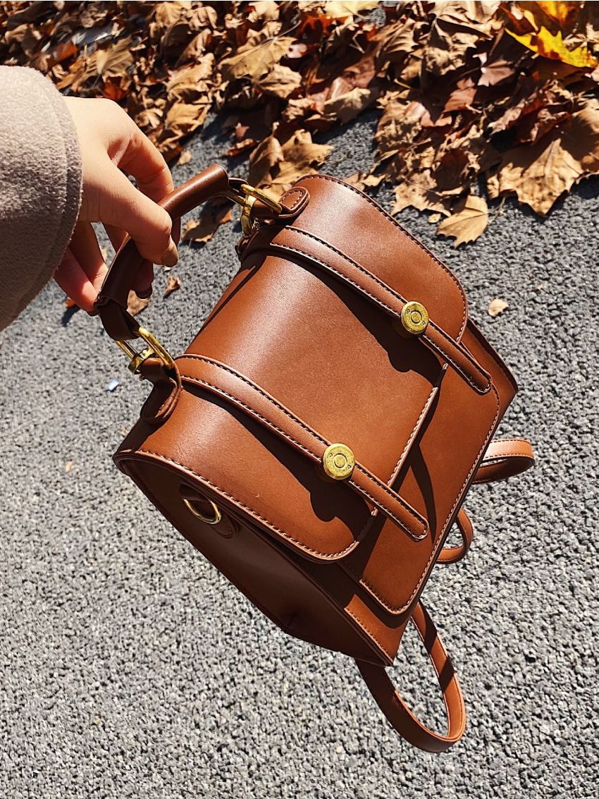 Mini Minimalist Flap Backpack