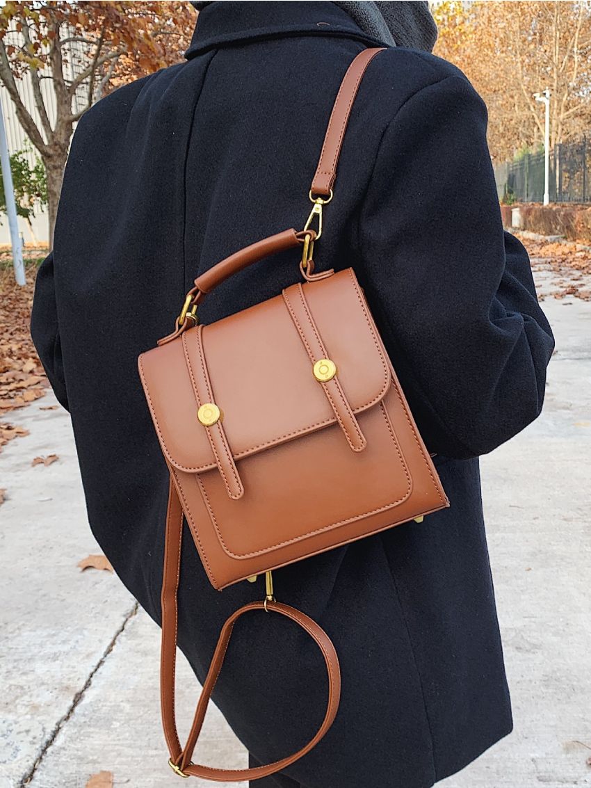 Mini Minimalist Flap Backpack