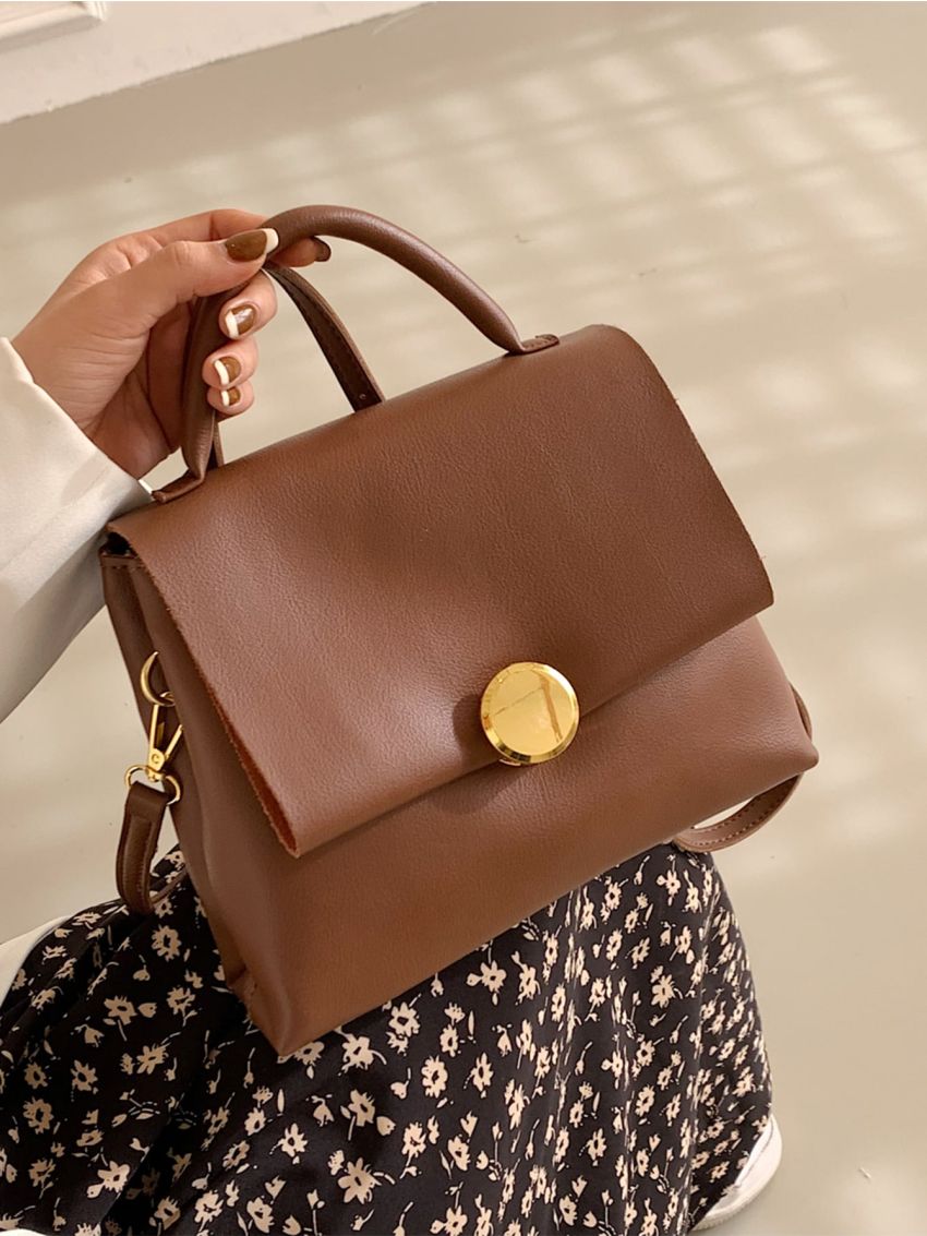 Metal Decor Flap Novelty Bag