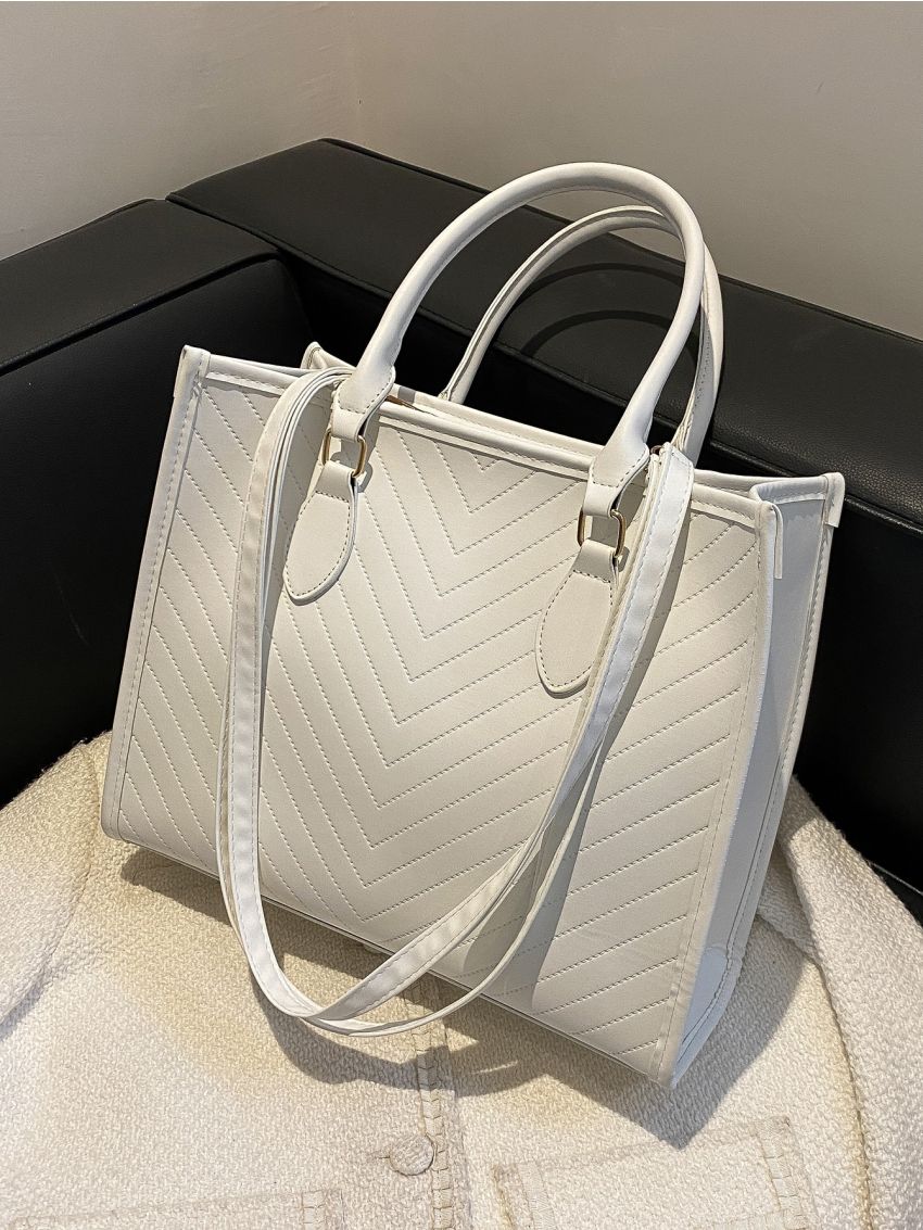 Chevron Shoulder Tote Bag