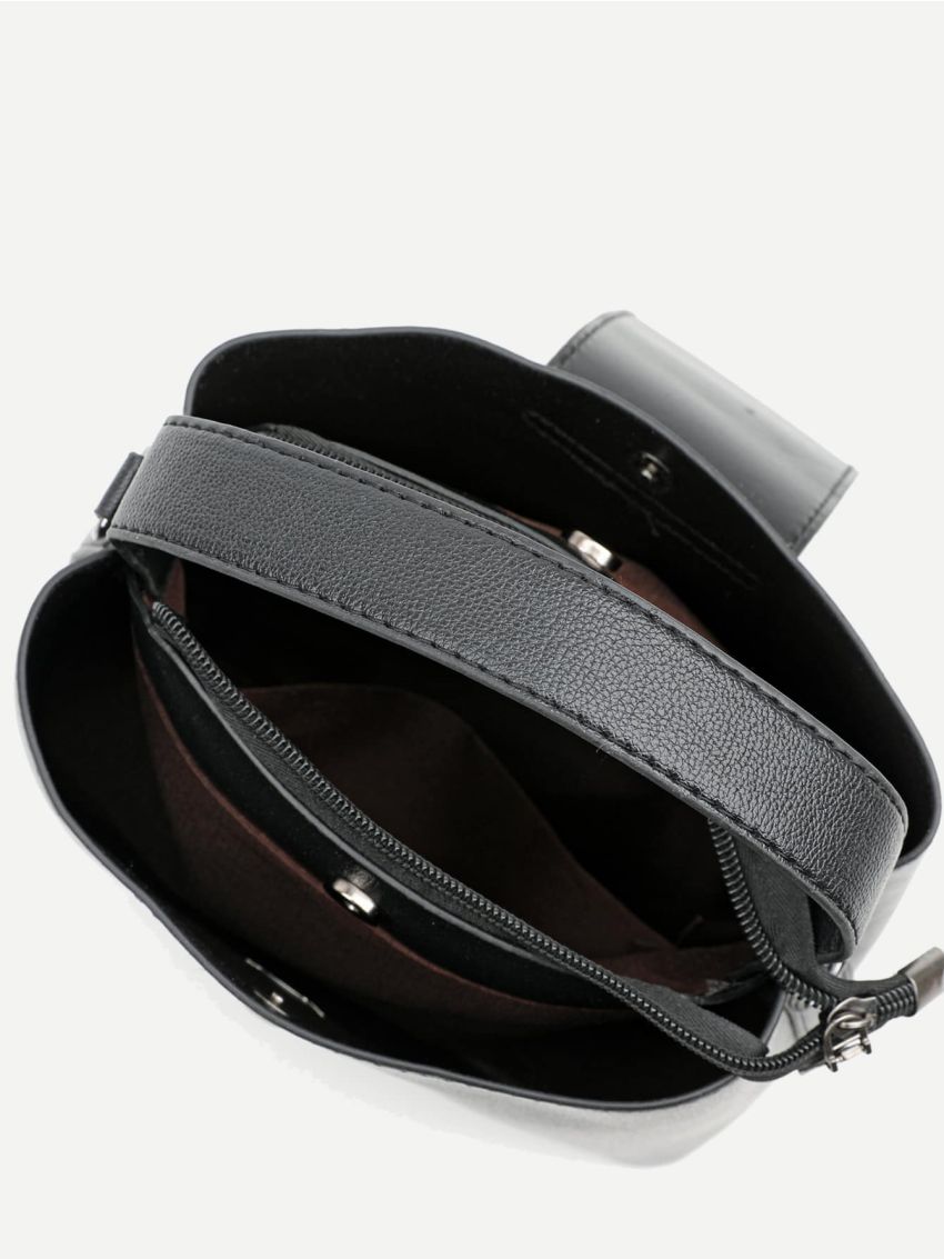 Minimalist Top Handle Bucket Bag