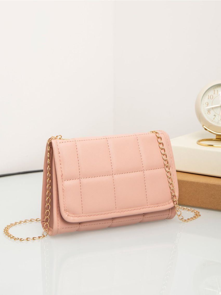 Mini Plaid Flap Chain Square Bag