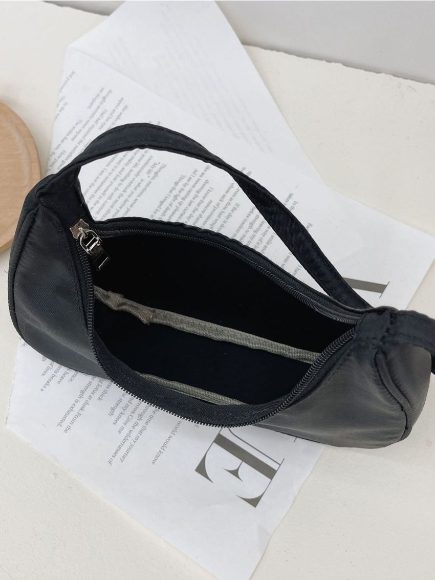 Minimalist Zip Up Hobo Bag
