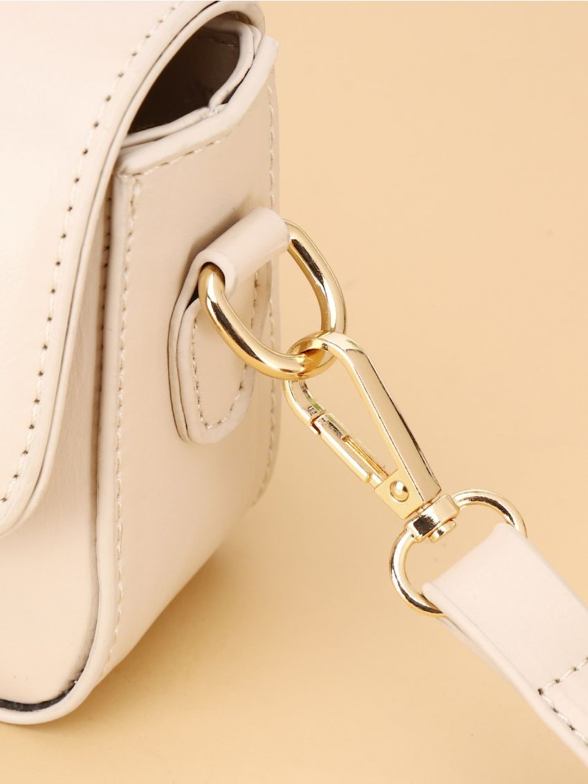 Mini Minimalist Flap Baguette Bag