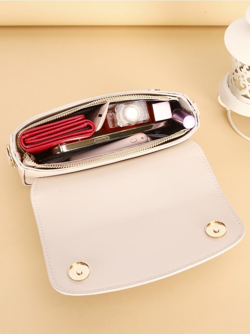 Mini Minimalist Flap Baguette Bag