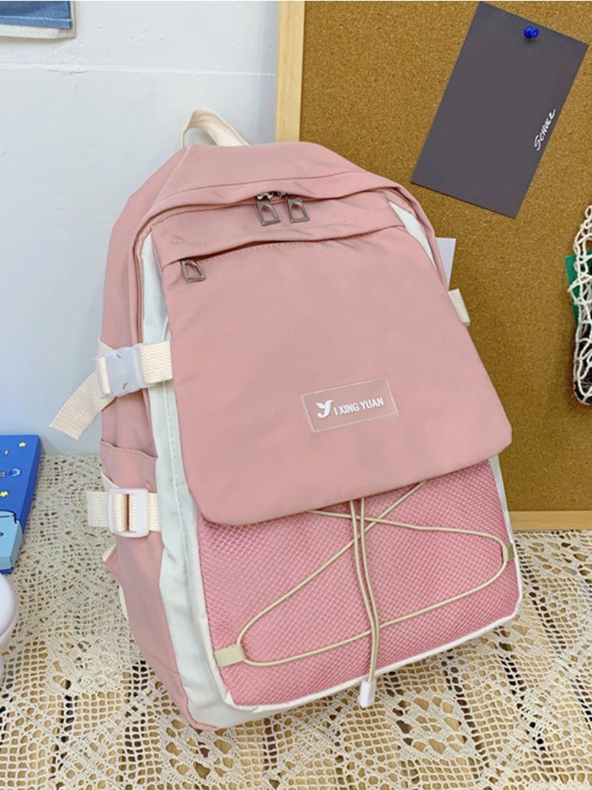 Minimalist Drawstring Mesh Backpack