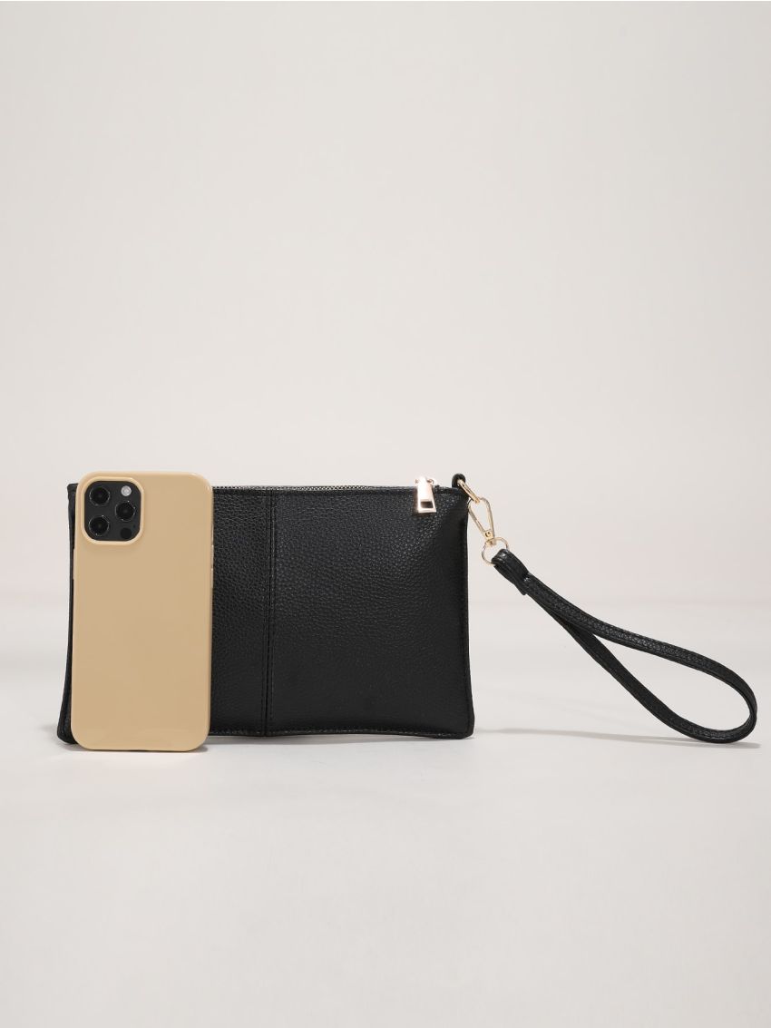 Pebble  Embossed Clutch Bag