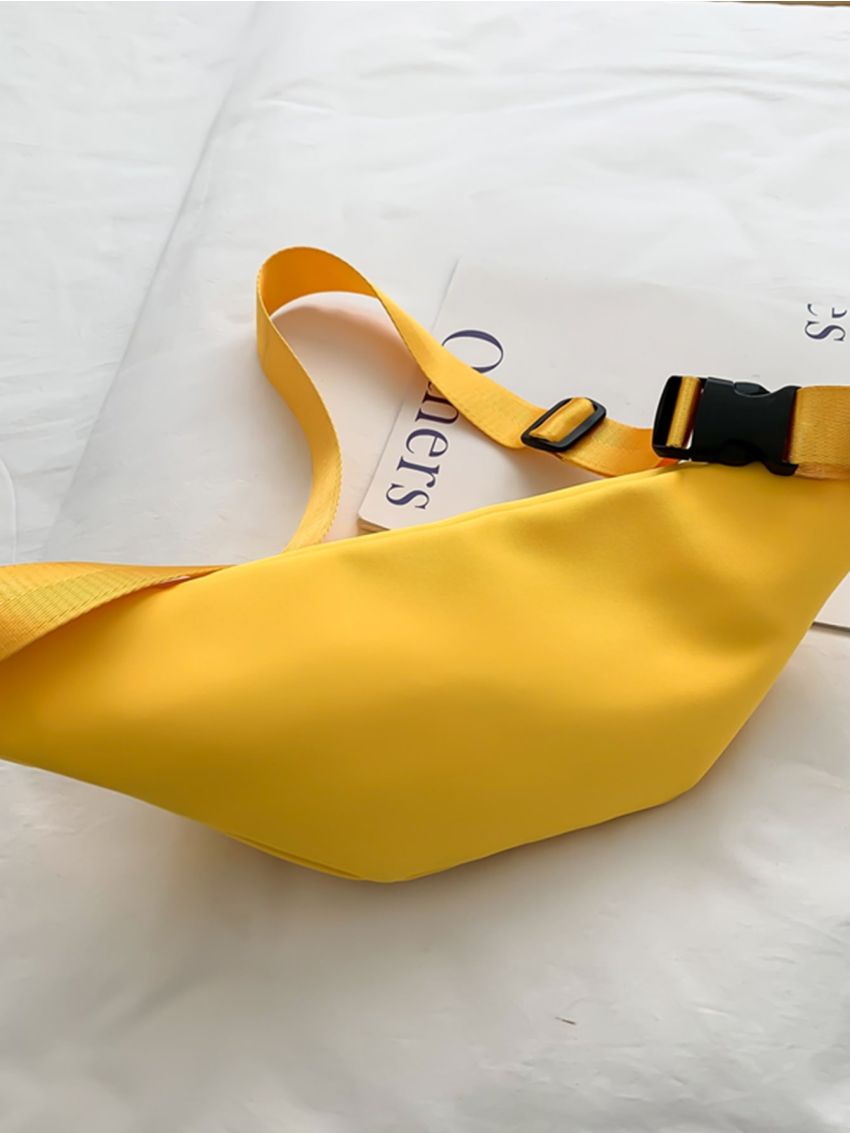 Minimalist Double Zipper Waist Bag