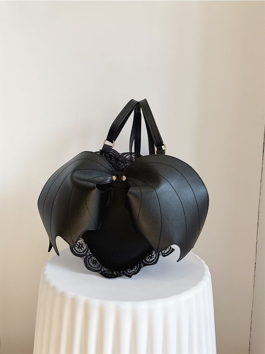 Wing Decor Heart Design Backpack